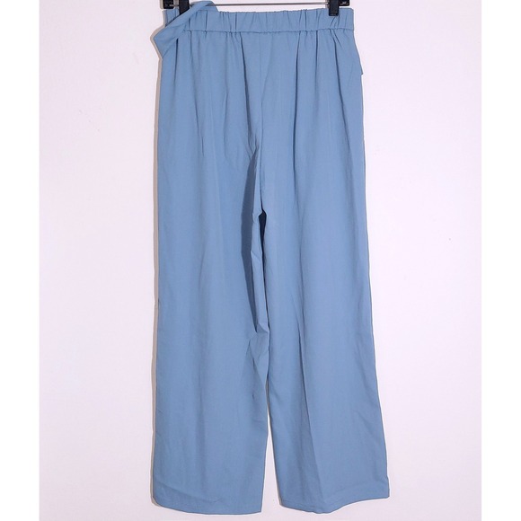 Halara High Waisted D-Ring Buckle Belted Wide Leg Pants Forget-Me-Not SZ S NWOT - Picture 13 of 15